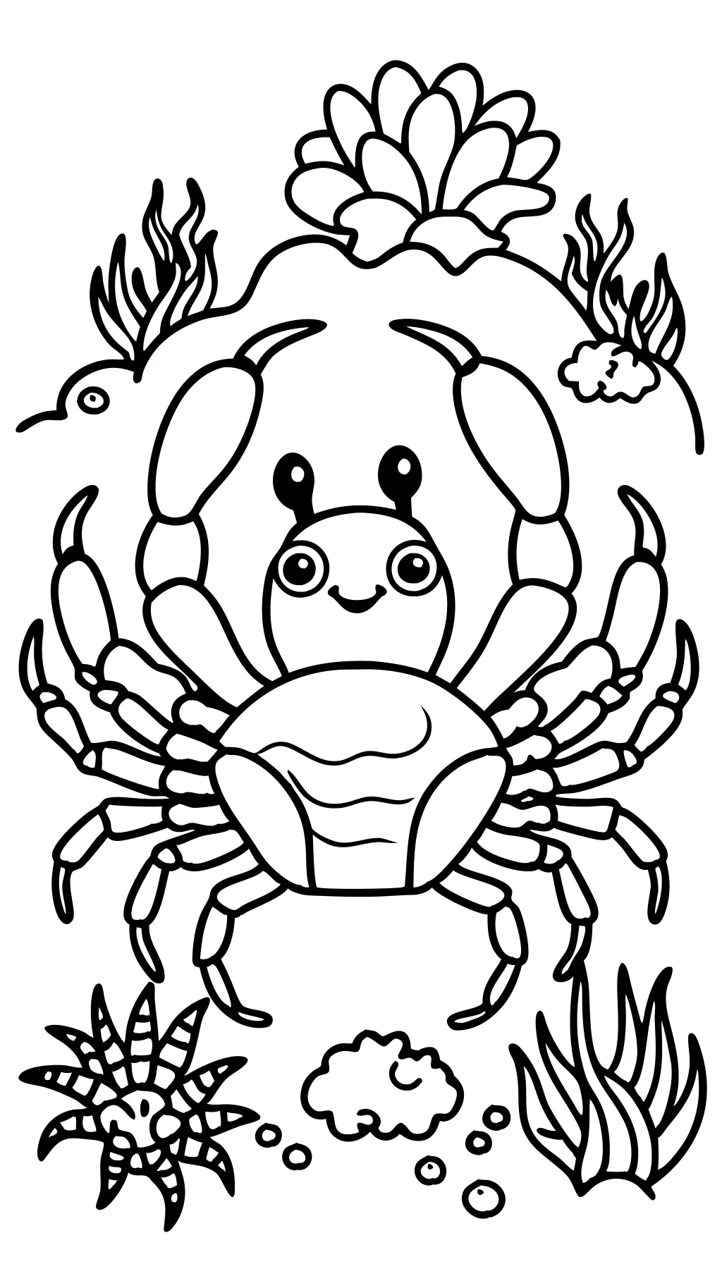 coloriages de crabe